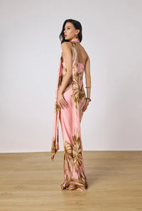 Maxi Robe Bustier Rococo Sand Rose