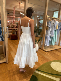 Robe midi Papillon en popeline PatBO Flutter