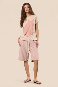People of Leisure The Pink Stable Tee - Sand