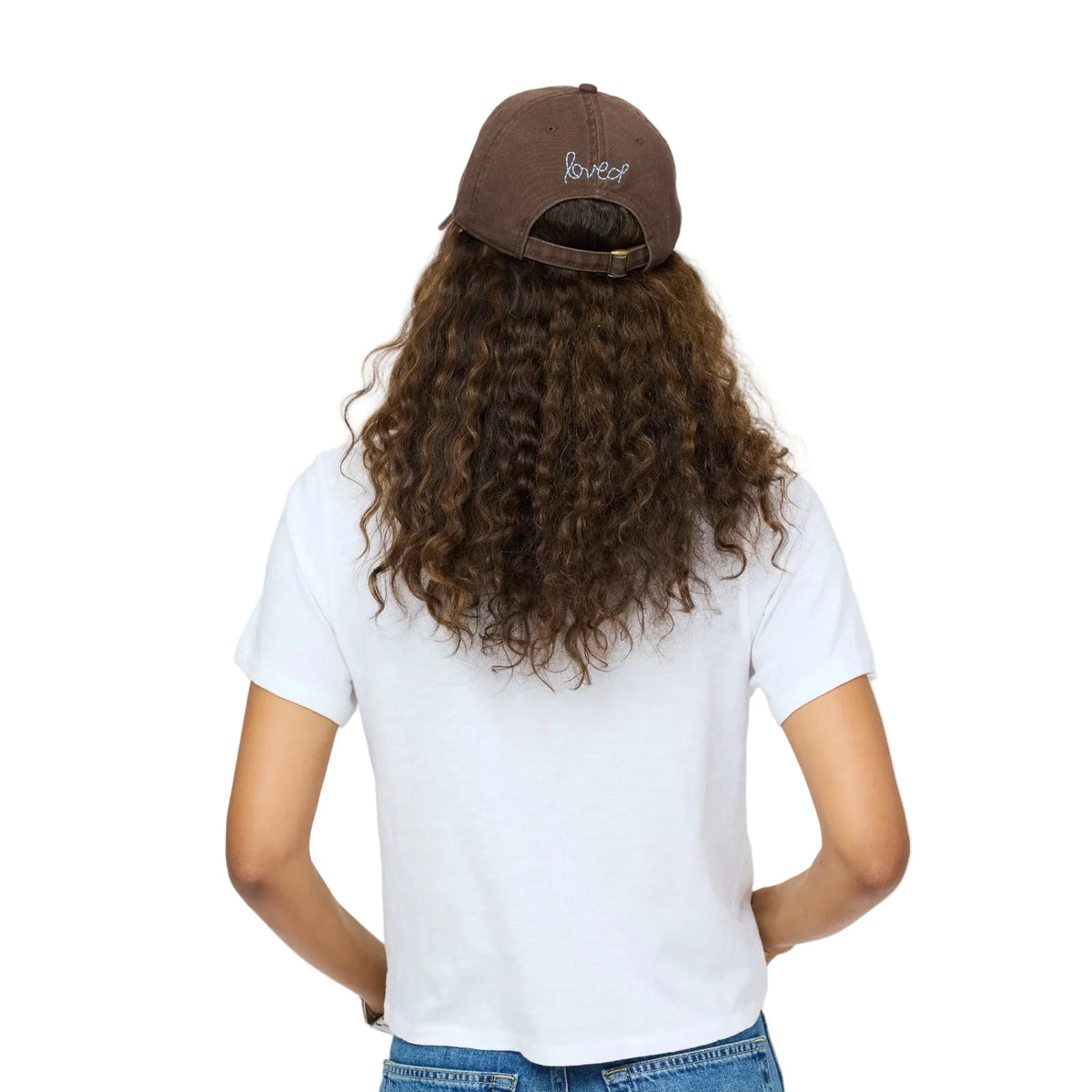 Kerri Rosenthal Imperfect Heart Hat Cocoa-Chambray