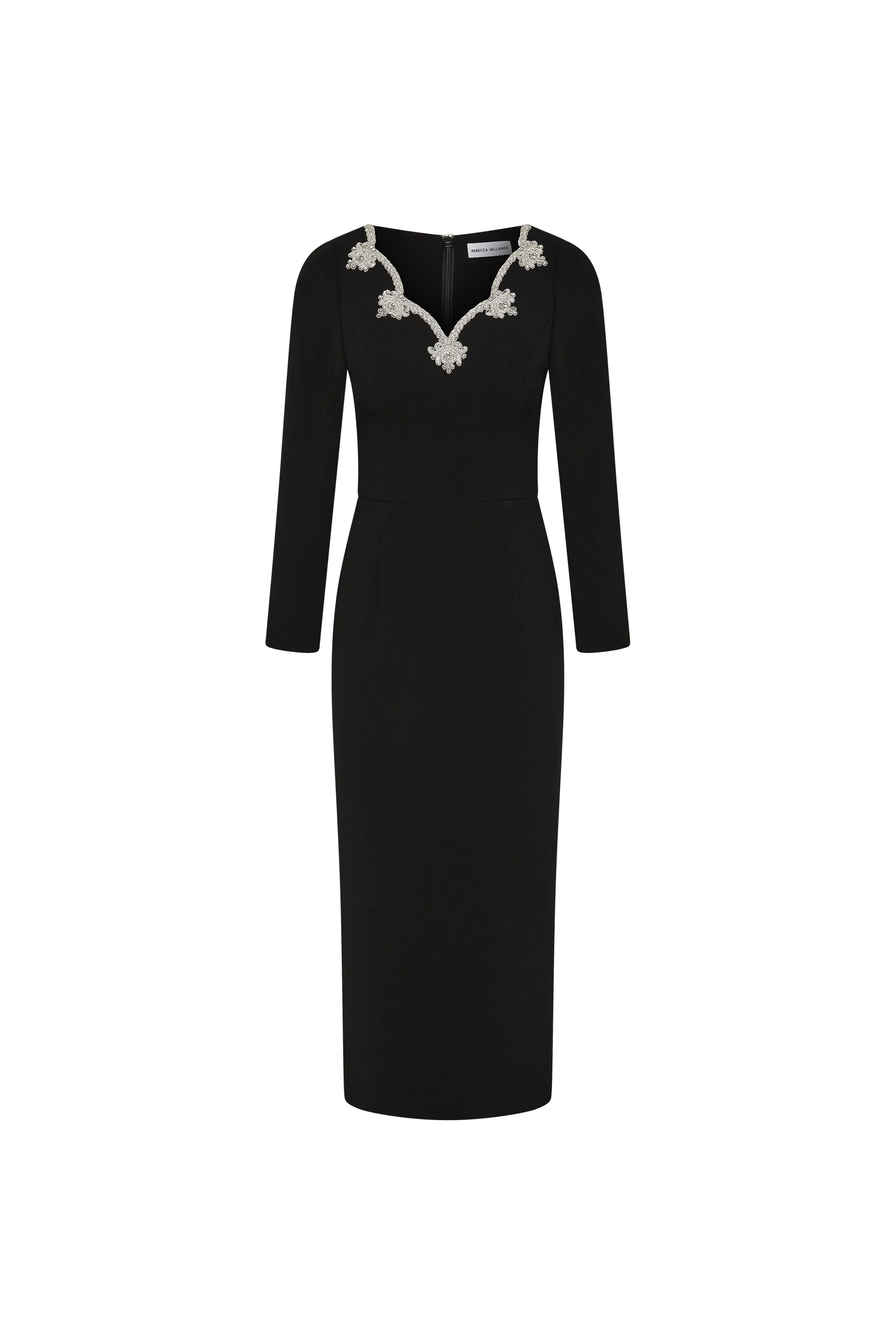Harlynn Long Sleeve Midi Dress Black Size 14