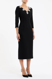 Robe midi Harlynn Rebecca Vallance noire