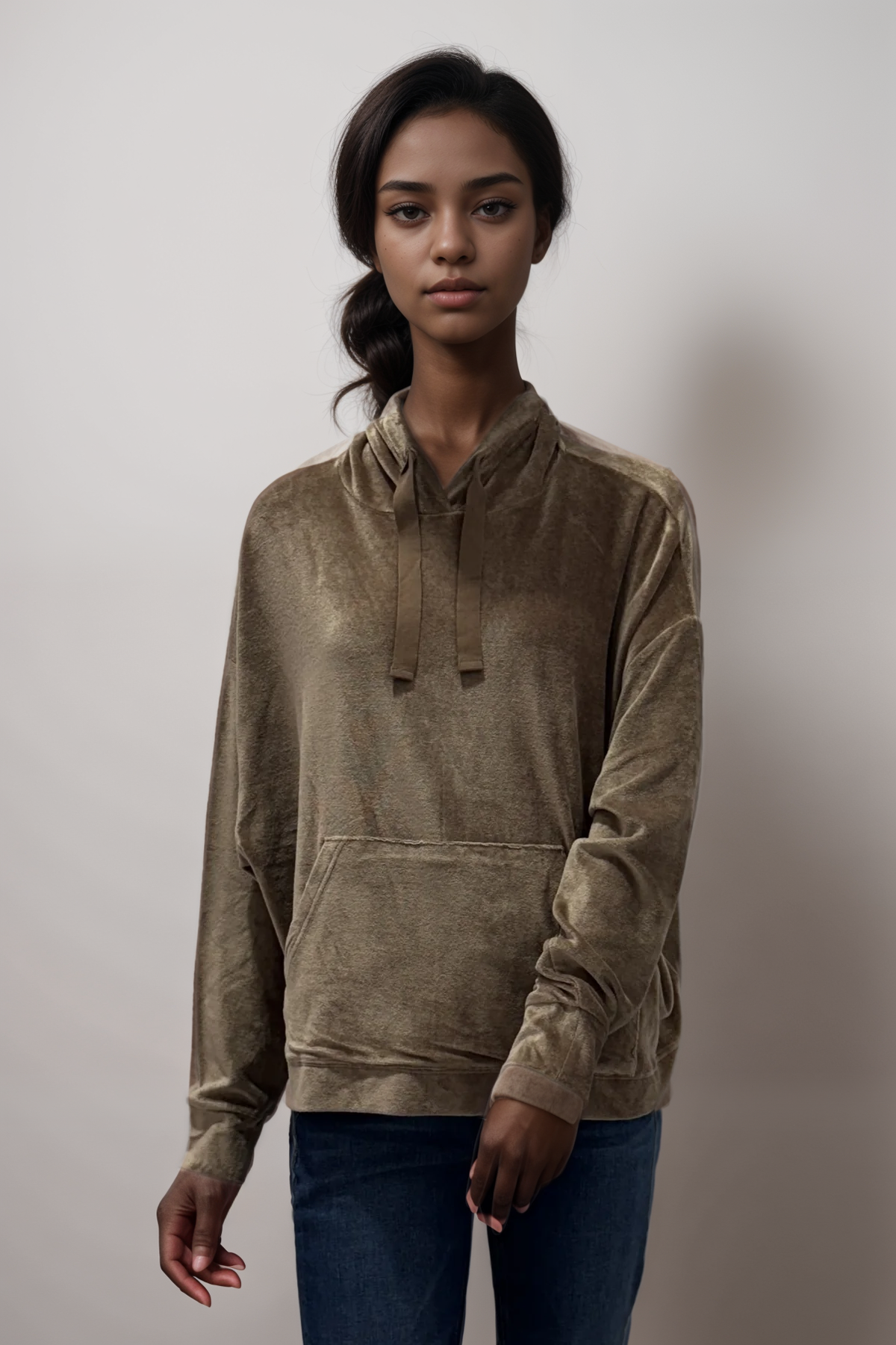 Majestic Filatures Velour Hoodie