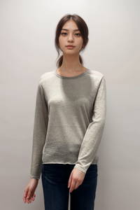 Majestic Filatures Pull en cachemire à manches longues et col rond