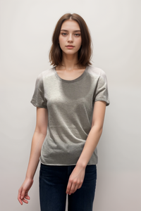 Majestic Filatures Cashmere Short Sleeve Crewneck T-Shirt