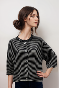 Repeat Short-Sleeve Cardi