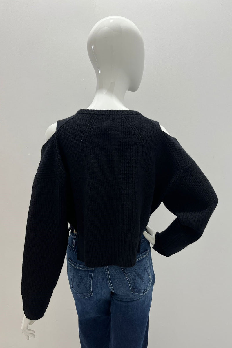 Notshy Renata Crewneck Sweater With Open Shoulder