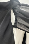 Liu Jo High Neck Midi Dress with Detachable Sleeves