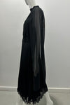 Liu Jo High Neck Midi Dress with Detachable Sleeves