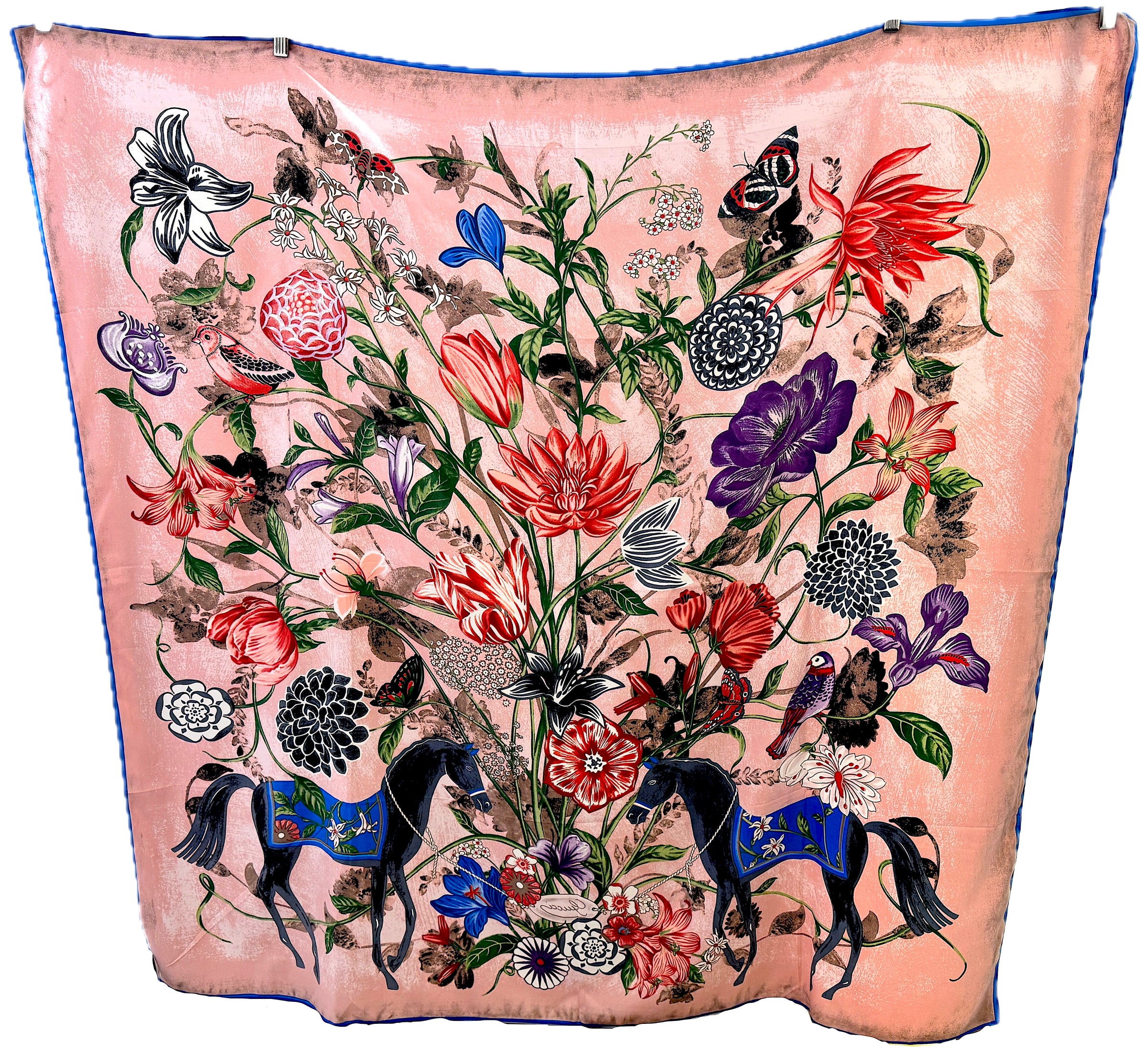 Très Chic Large Scarf Birds & Flowers