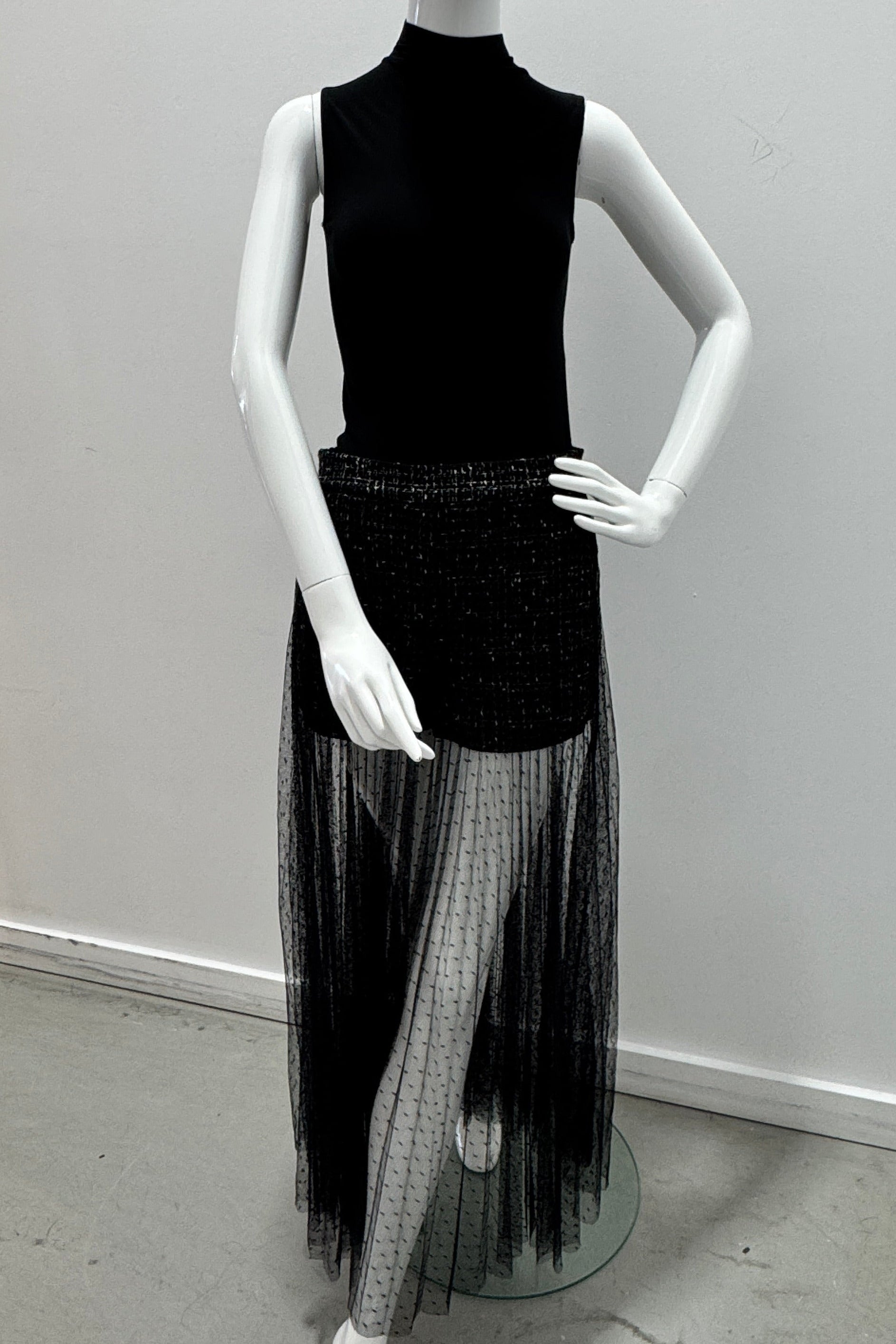 Twinset Boucle Skirt Black Lily