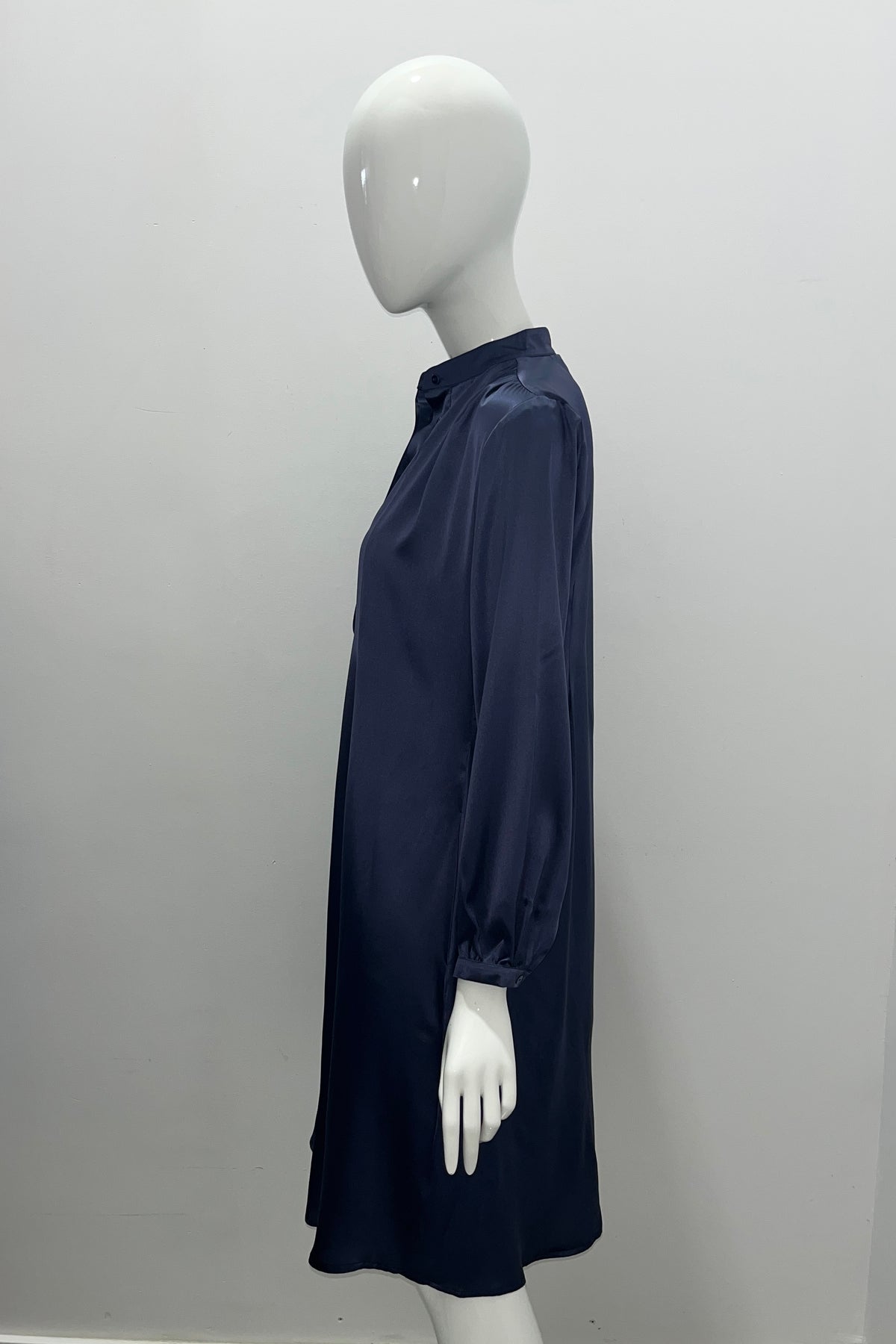 Max Volmary Long Sleeve Silk Dress