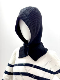 Repeat Merinowool Knitted Cap - Black