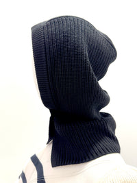 Repeat Merinowool Knitted Cap - Black