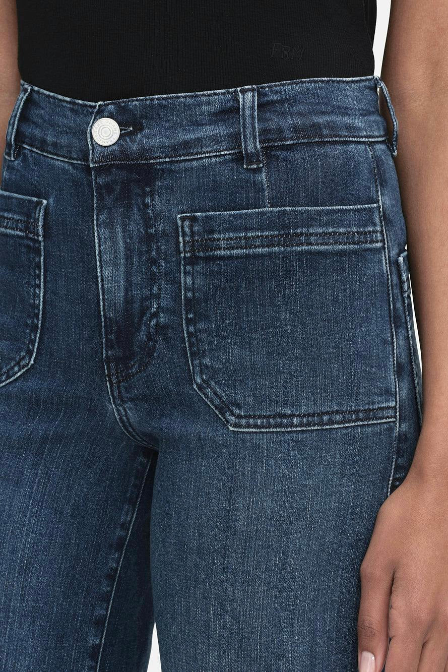 Frame Slim Palazzo Bardot Pocket Jeans