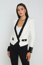 L'Agence Georgia Blazer Cardigan Contrasté