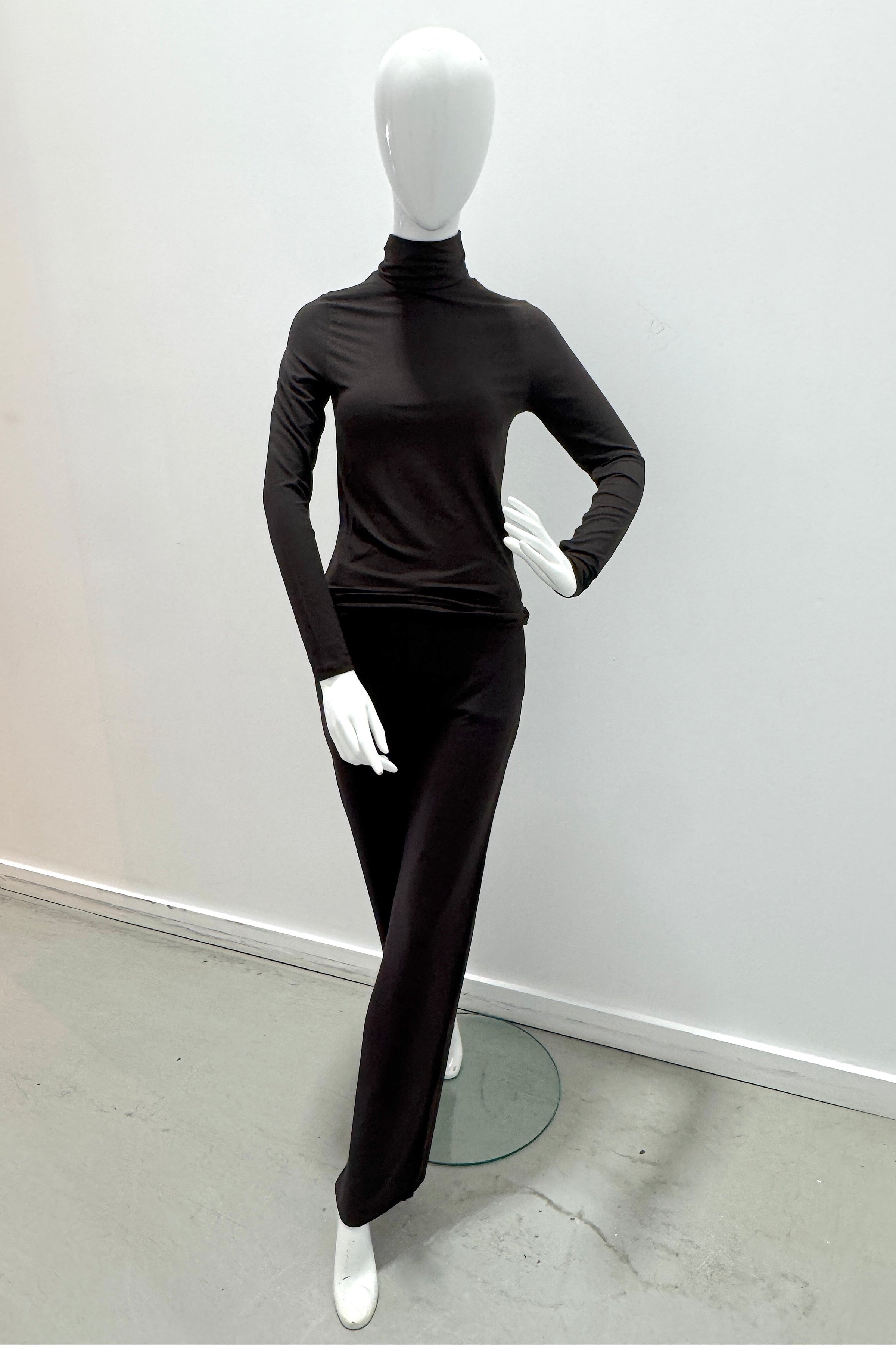 Majestic Filatures Soft Touch Long-Sleeve Turtleneck Chocolate Mousse