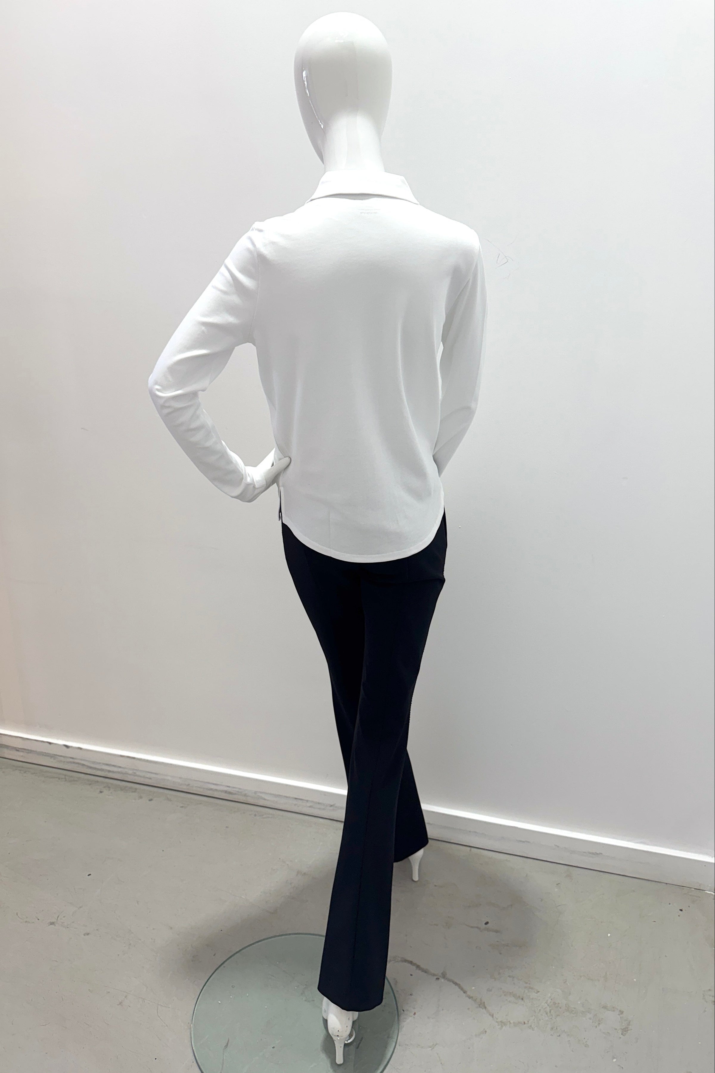 Majestic Filatures Suprima Cotton Long-Sleeve Shirt White