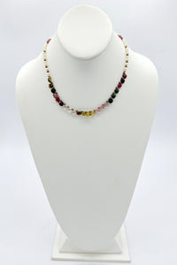 Ricki Goldstein Necklace - Pearl/Precious Stone
