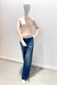 Majestic Filatures 100% Machine Washable Cashmere Long-Sleeve - Powder