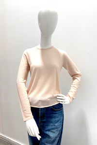 Majestic Filatures 100% Machine Washable Cashmere Long-Sleeve - Powder