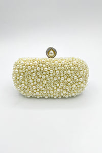 Très Chic Pearl-Top Clutch Pearl