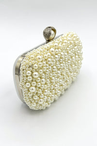 Très Chic Pearl-Top Clutch Pearl