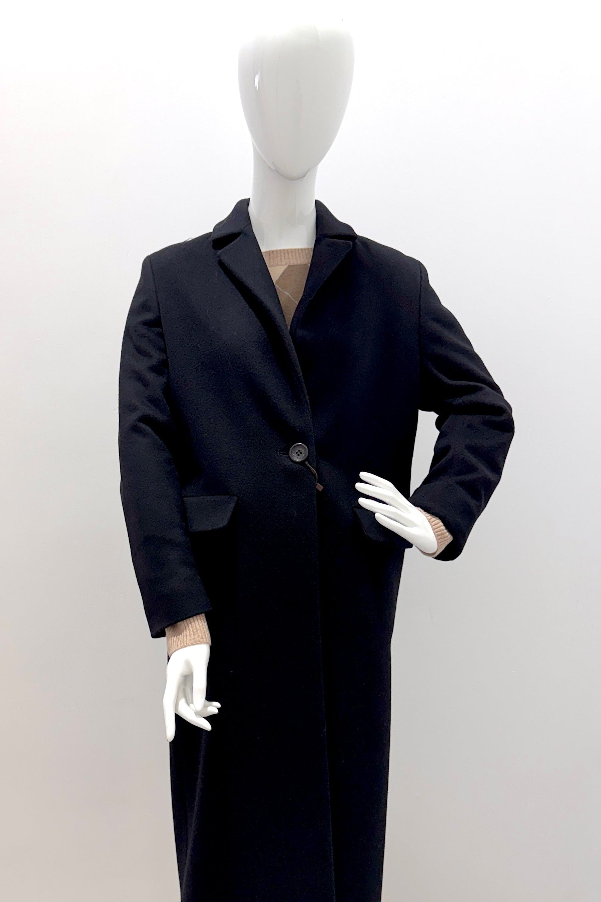 Cinzia Rocca Long Coat - Black