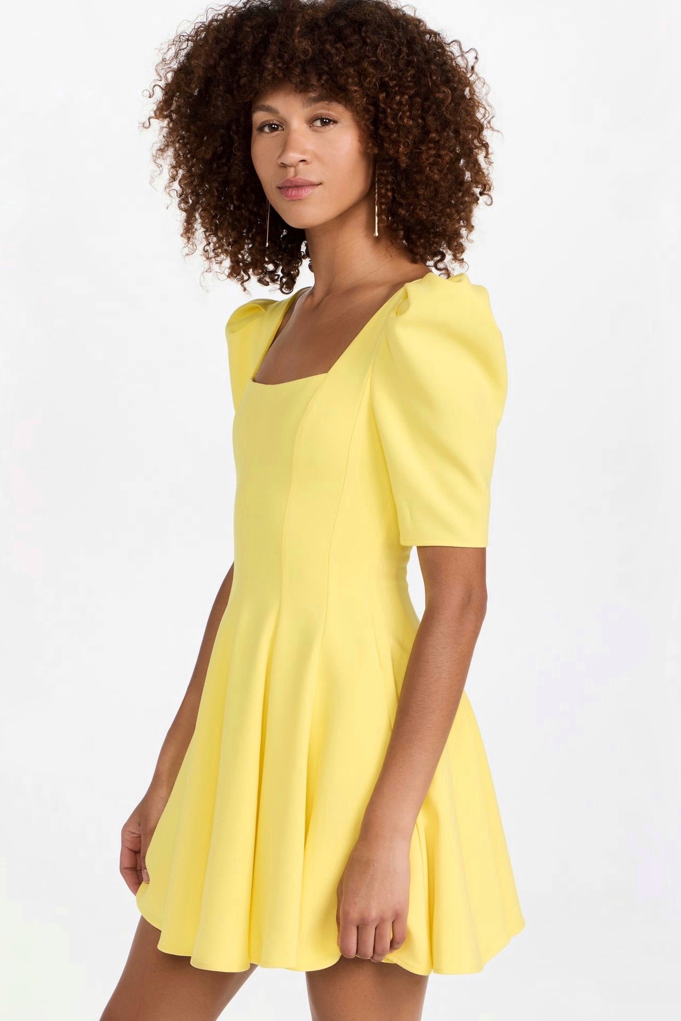 Black halo yellow clearance dress