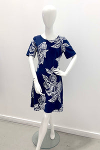 Nadya Toto Pam Dress Navy