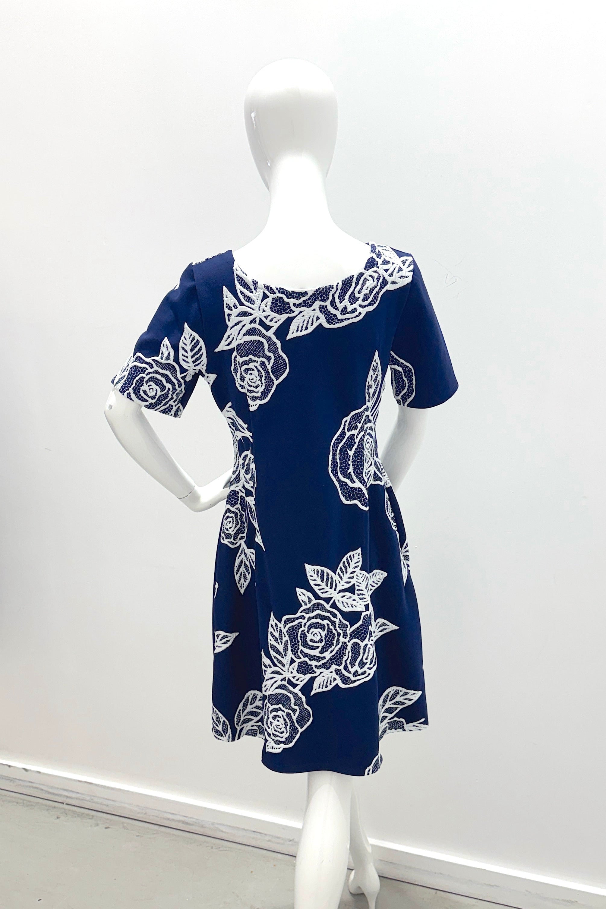 Nadya Toto Pam Dress Navy