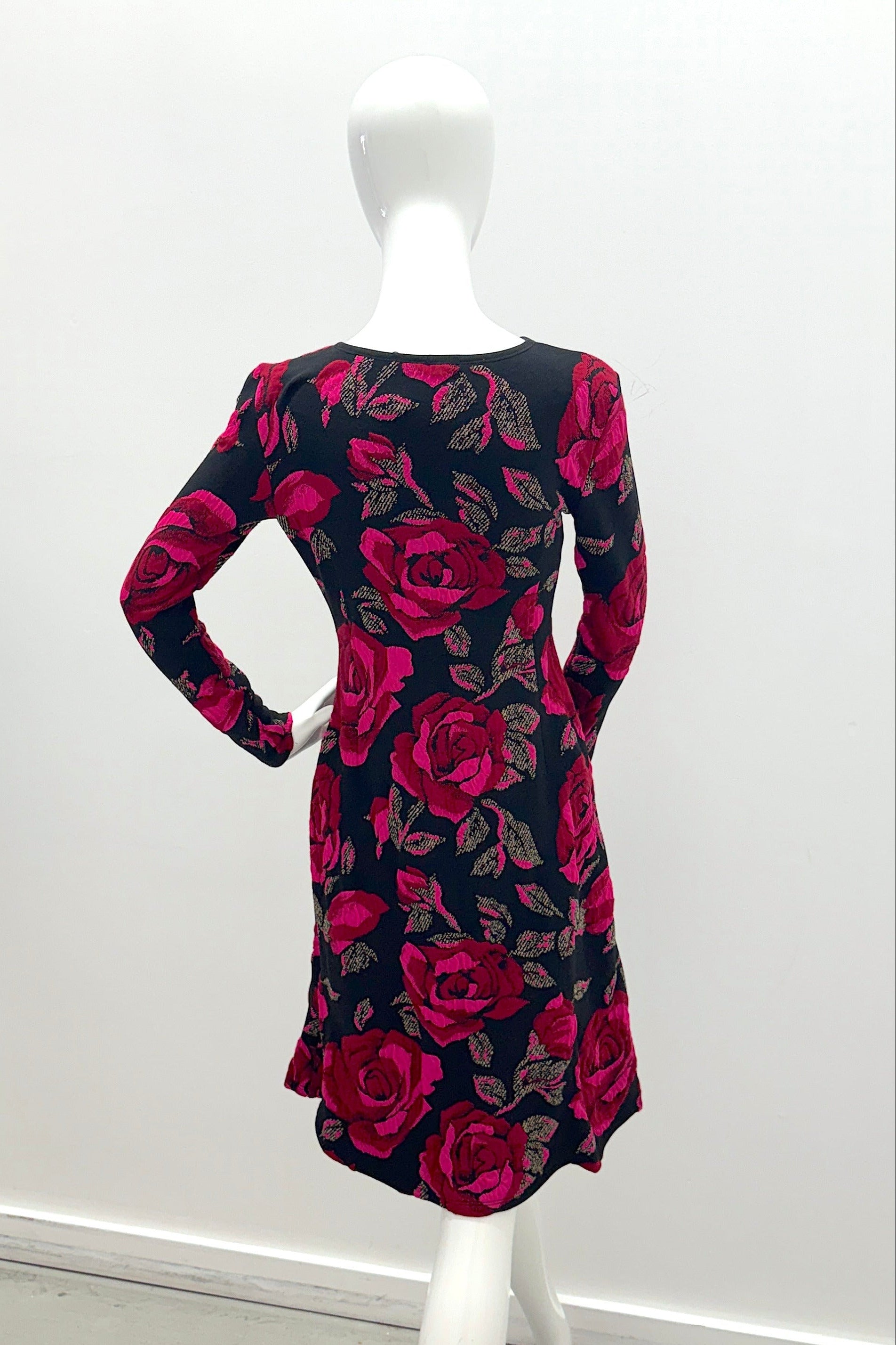 Nadya Toto Lotus Bis Dress Red