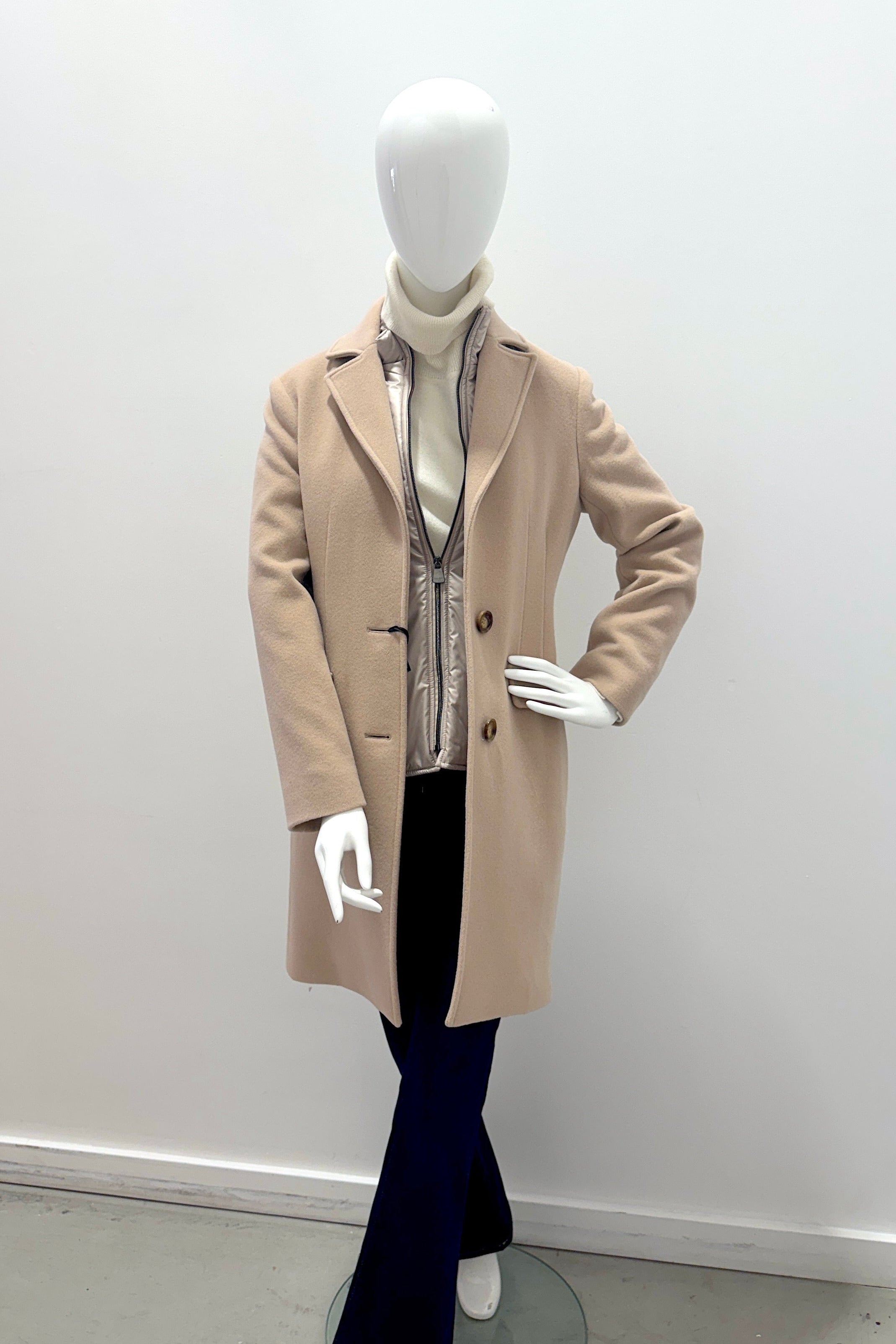 Manteau 3/4 Cinzia Rocca taupe clair
