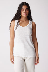 Not Shy Linen Tank