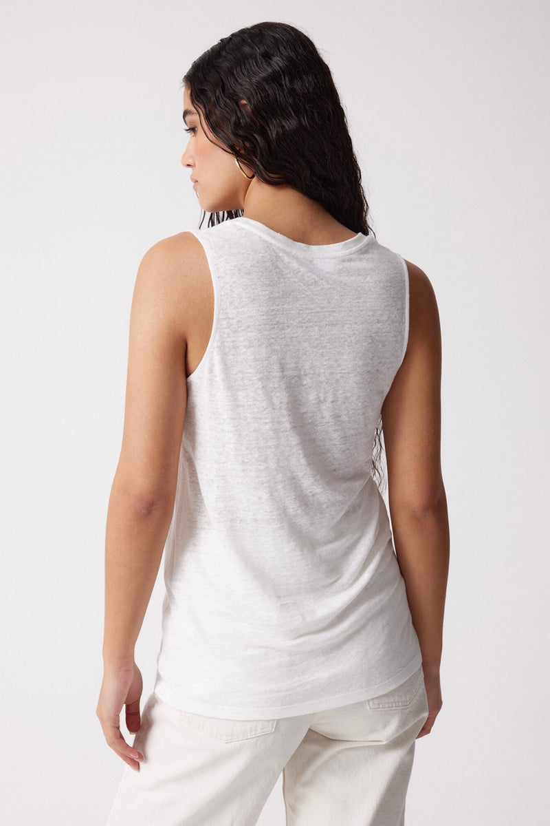 Not Shy Linen Tank