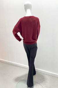 Raffaello Rossi 506212-9947K-680 Pantalon évasé Doro Tabacco