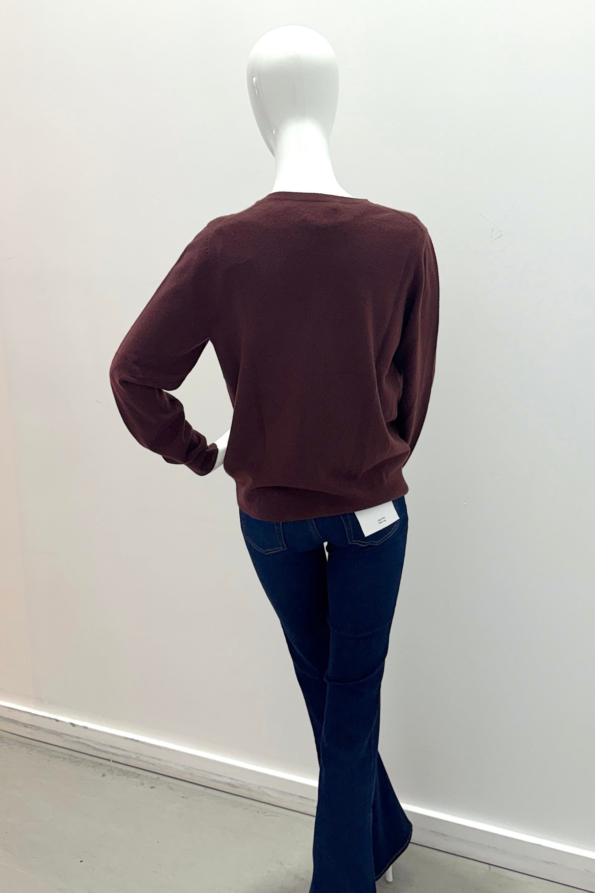 Repeat Organic Cashmere Knitted Cardigan Lava