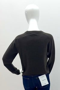 Repeat Organic Cashmere Knitted Pullover - Dark Brown