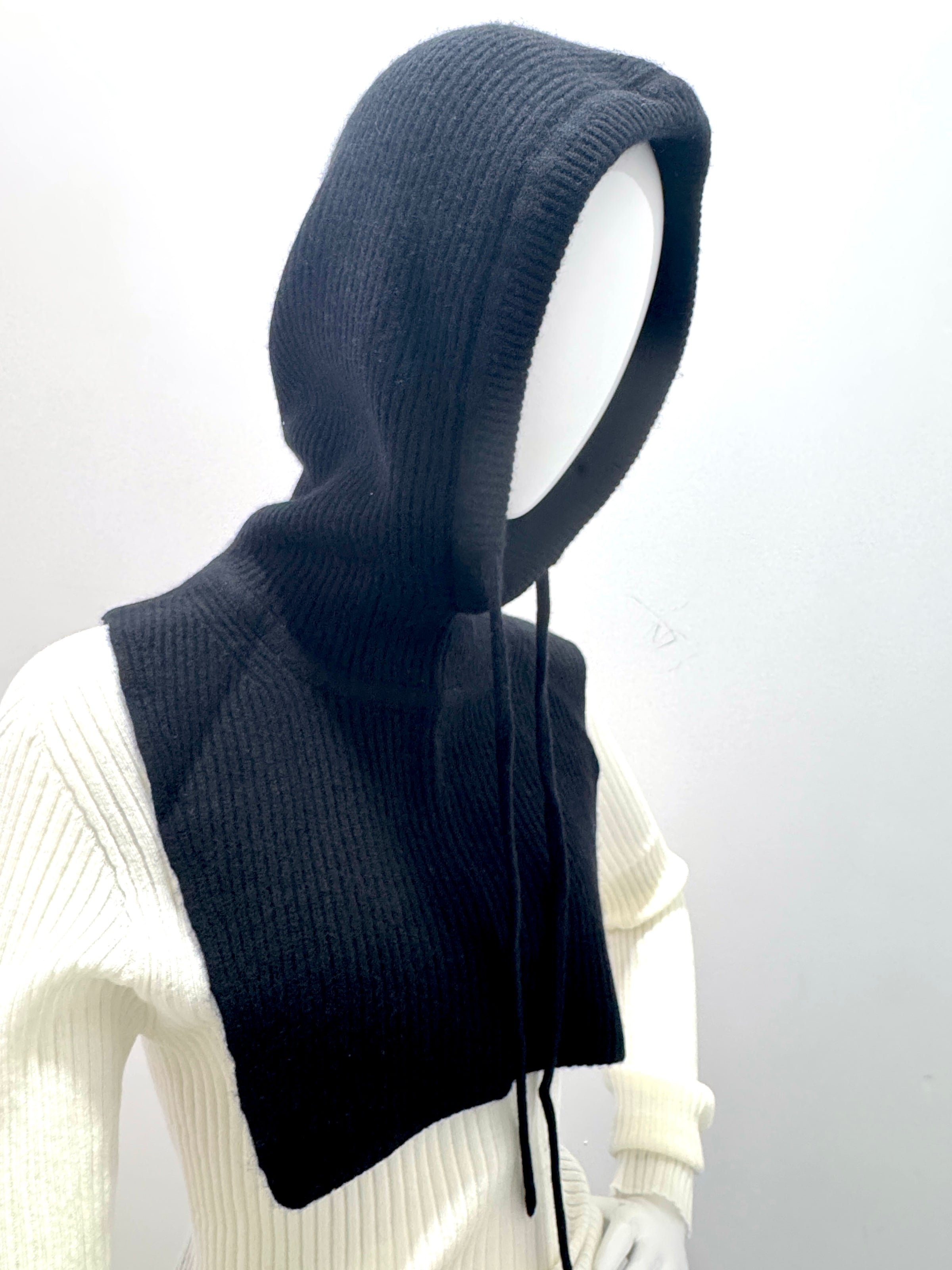 White + Warren Cashmere Blend Hoodie Dickie Black