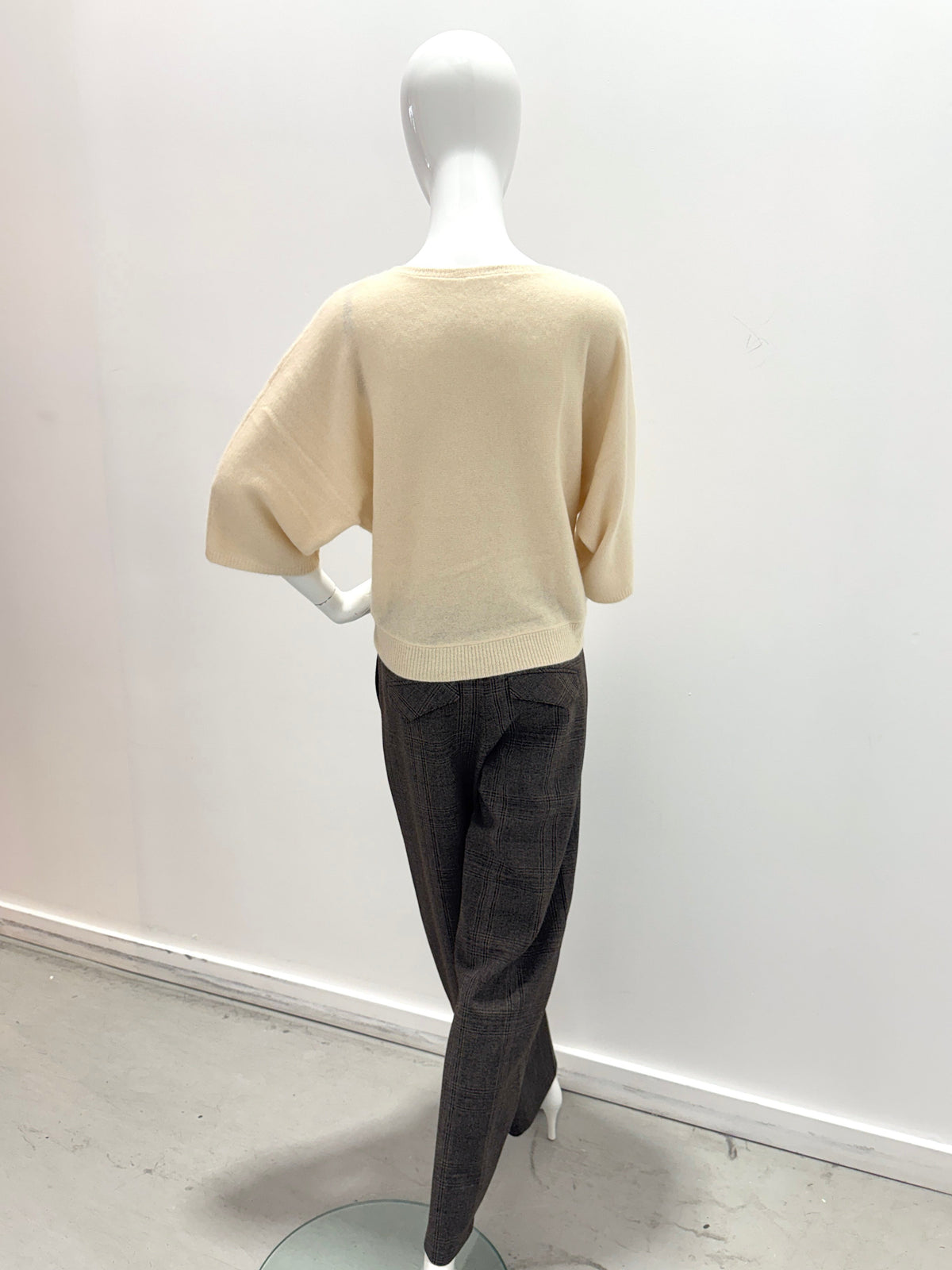 Cambio Edita Pants Mouline Check Brown