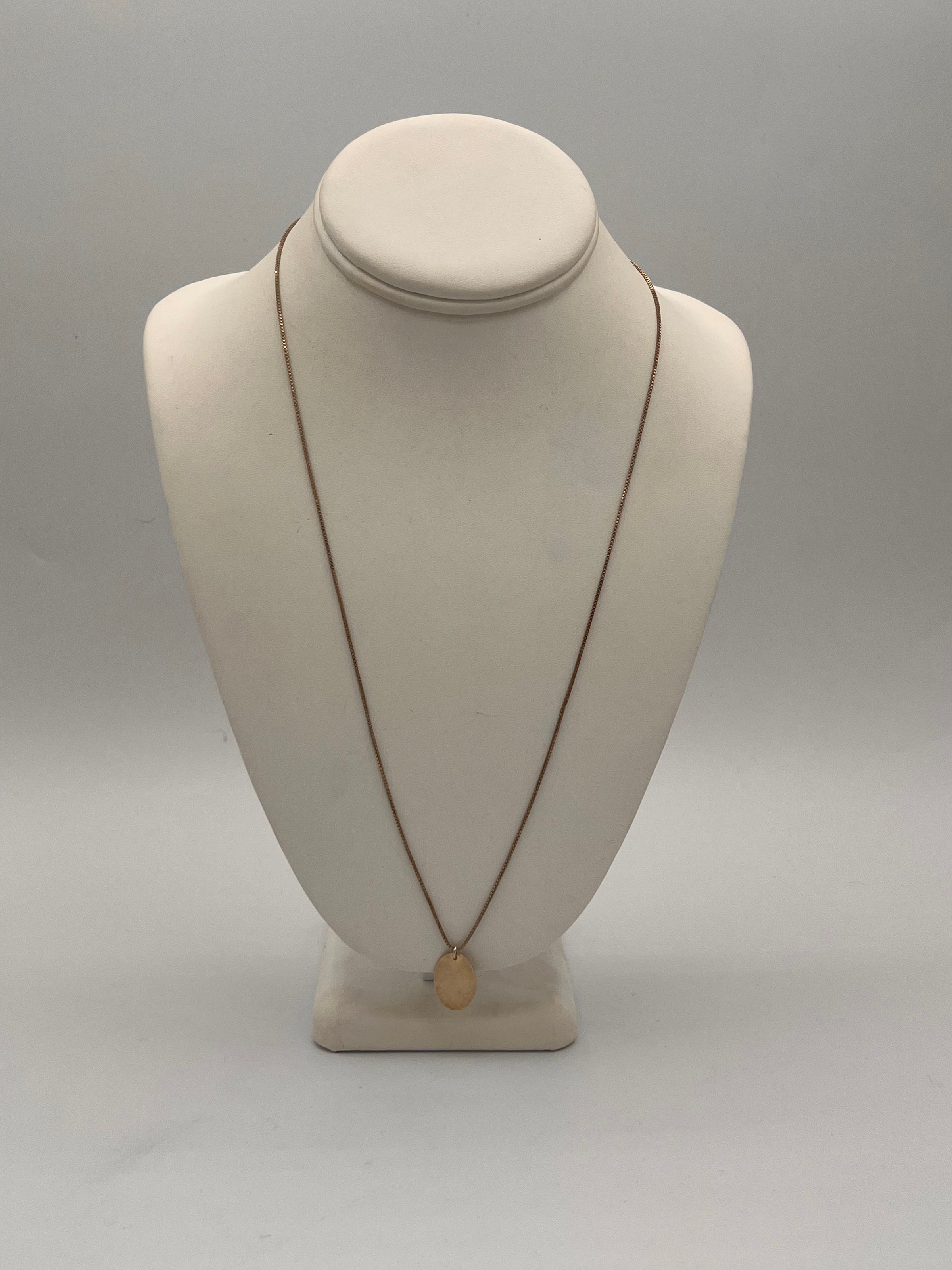 HARAKIRI Amelia Silver Necklace and gold filled oval medallion