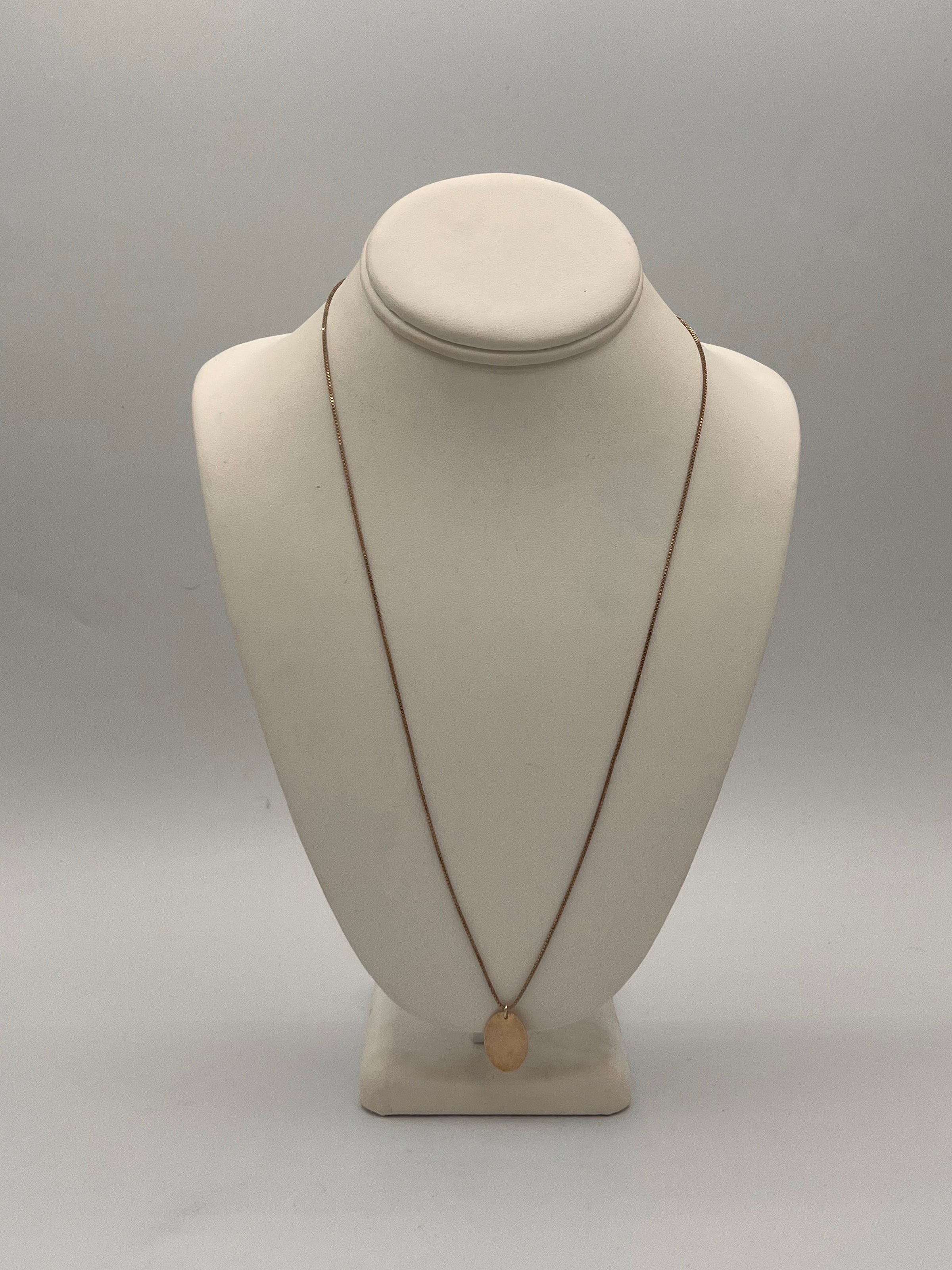 HARAKIRI Amelia Silver Necklace and gold filled oval medallion