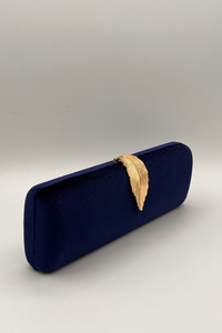 Midnight Leaf Clutch