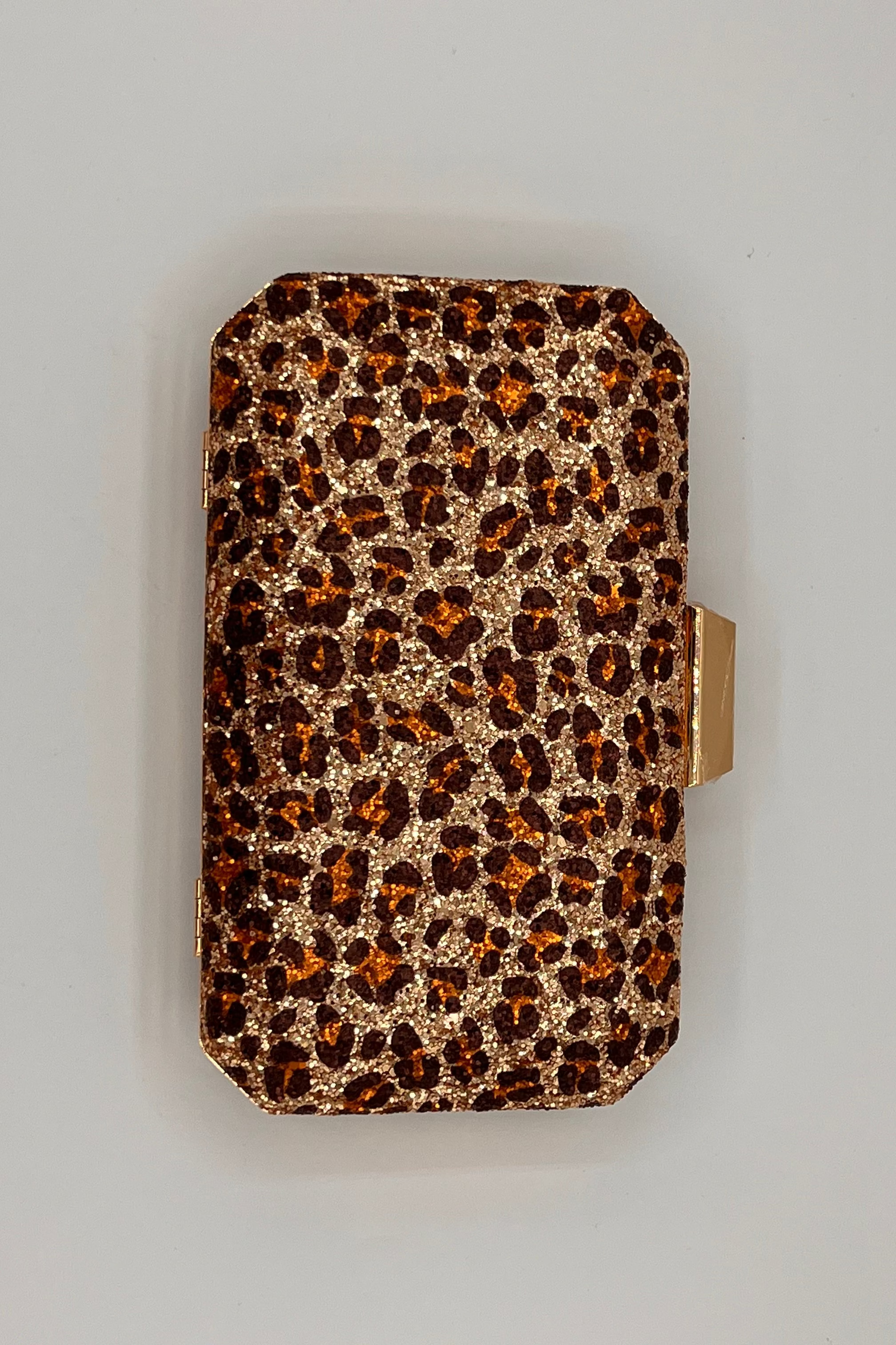 Leopard Sparkle Clutch