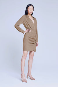 L'Agence Libbie Wrap Skirt Mini Dress