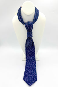 Aether Designs Ditsy Floral Tie Navy/Mauve