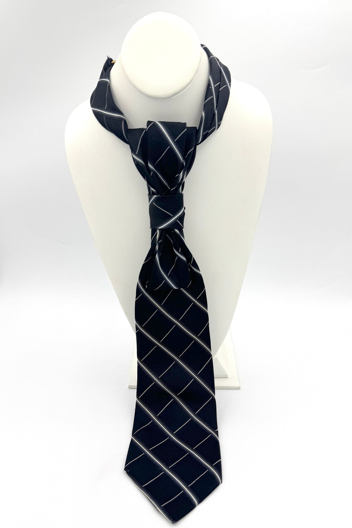 Aether Designs Windowpane Check Tie Black/White