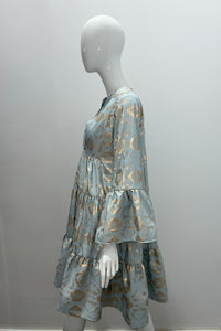 LACE Mini-robe étagée en jacquard The Label