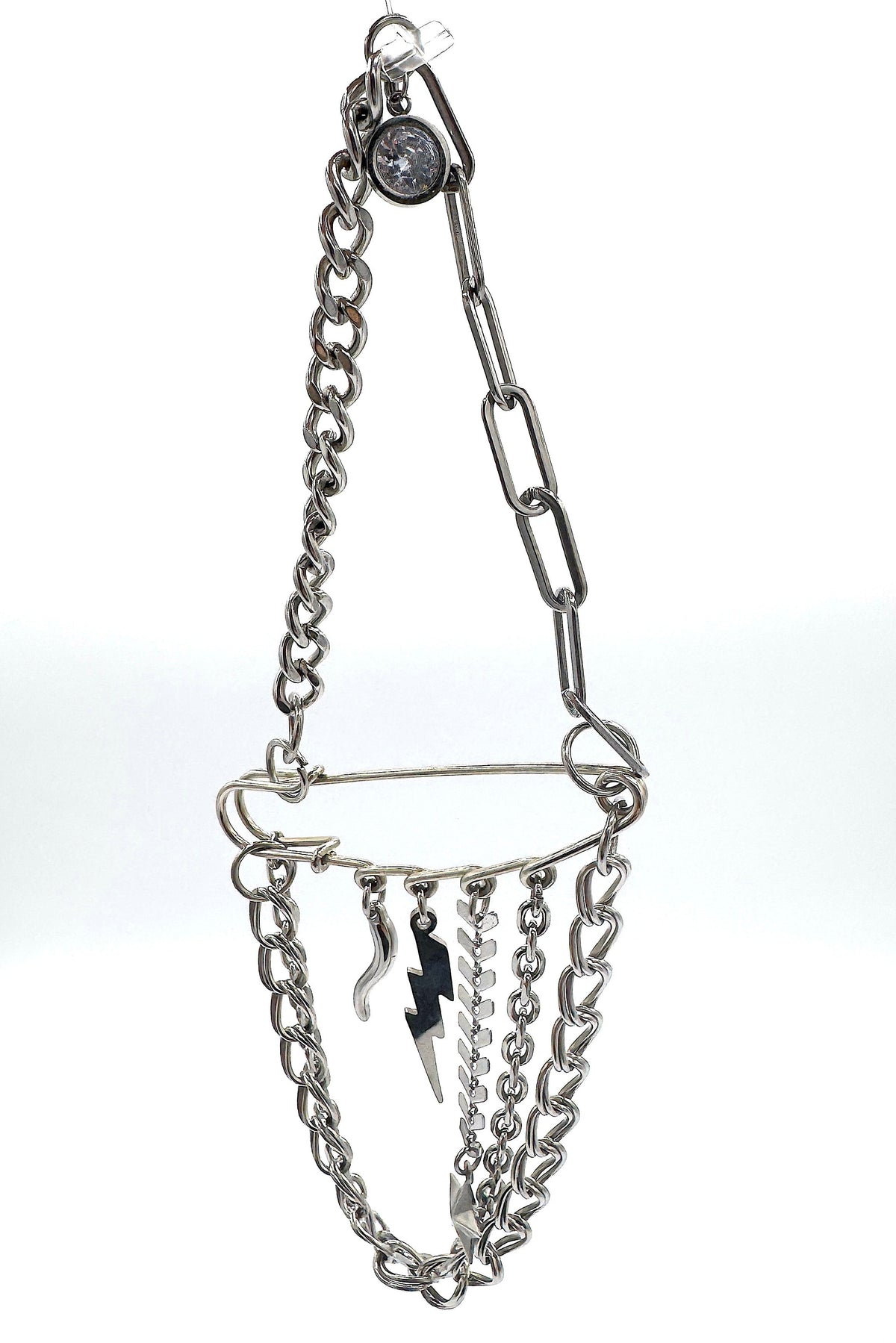 Aether Designs Lightning Brooch Silver