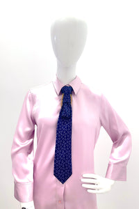 Aether Designs Ditsy Floral Tie Navy/Mauve